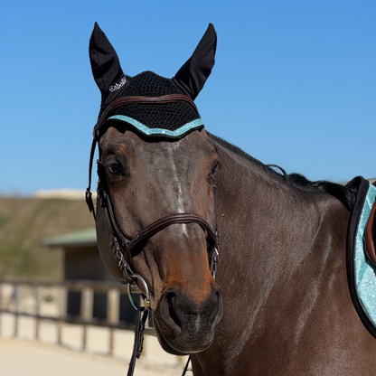 Bonnet anti-mouches Glitter Bleu clair