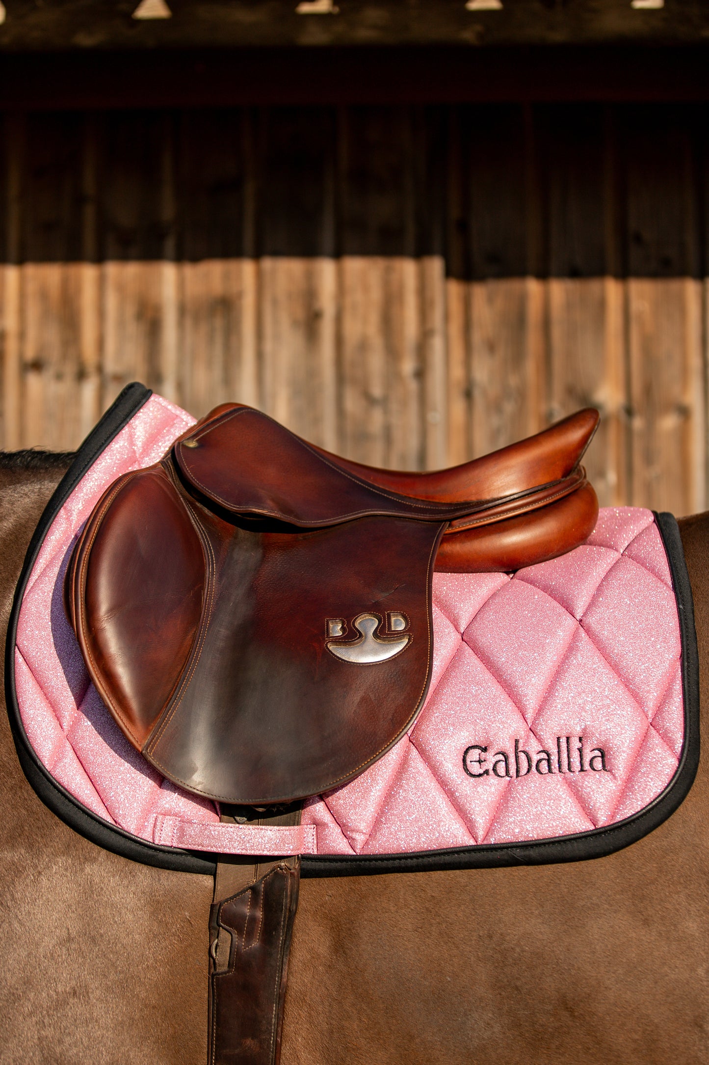 Tapis de selle Glitter Rose