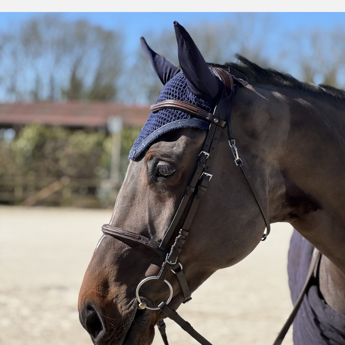 Bonnet anti-mouches Glitter Bleu marine