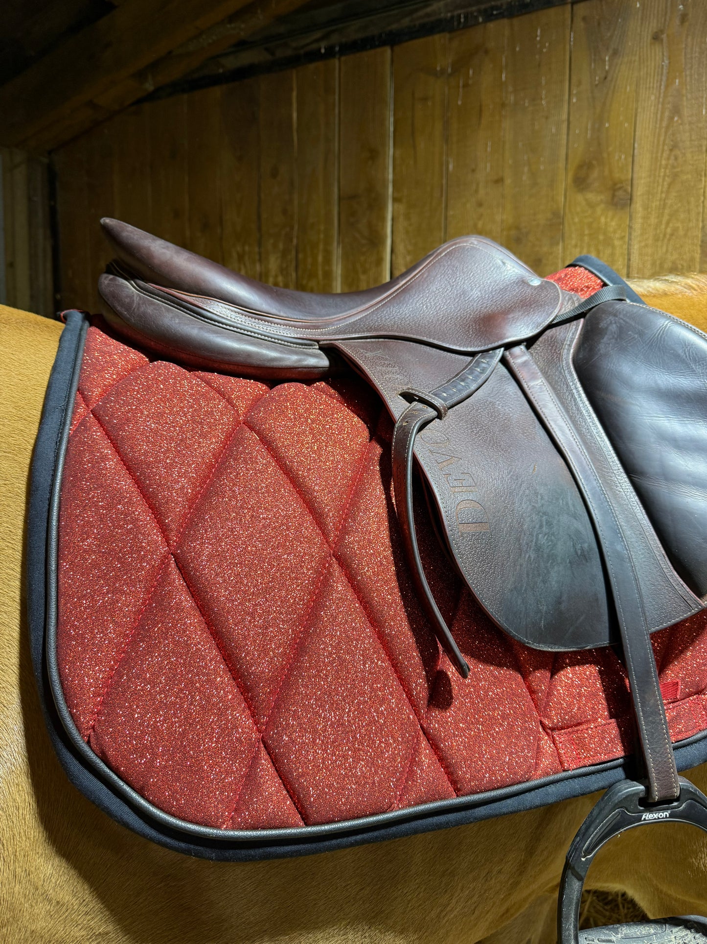 Tapis Mixte Glitter Orange