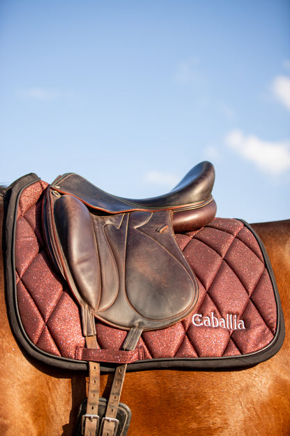 Tapis Dressage Glitter Bordeaux